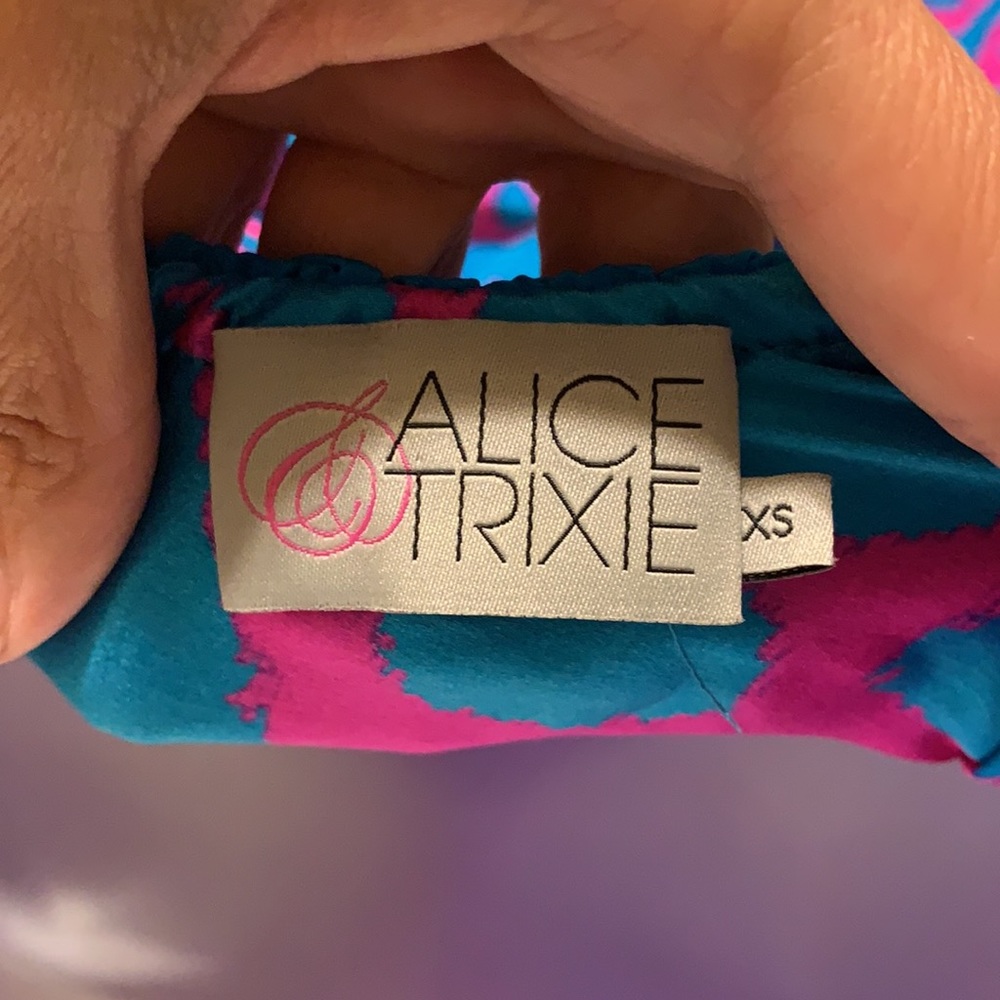Alice & Trixie silk one shoulder dress XS - Picture 4 of 5